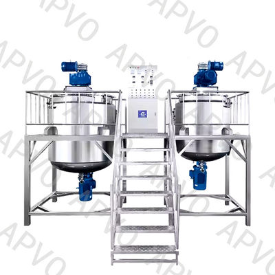 Buy Customized Liquid Homogenizer Detergent Liquid Making Machine With Two Pots 1000L online manufacture