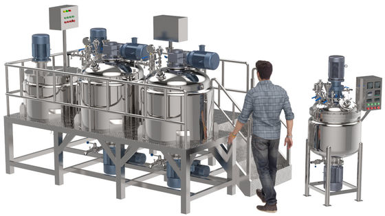 kaufen SS316/304 Flüssigkeitswaschmittelmischer mit hydraulischem Heben und Doppel Jacken online manufacture