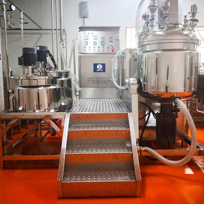 200L-8000L Capacity Vacuum Emulsifier Mixer  Hair Shampoo Making Machine