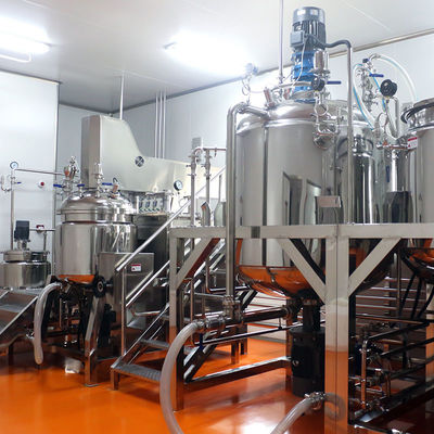 SS316/304 High Shear Mixing Equipment With PLC Touch Screen Control Panel