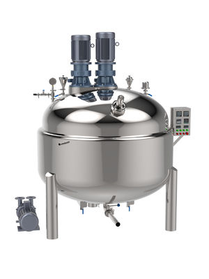 PLC Controlled liquid blending machine with Homogenizing Head and Tilt Tank