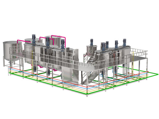 Emulsification Homogenizer Mixer Machine Toothpaste Production Machine Customized